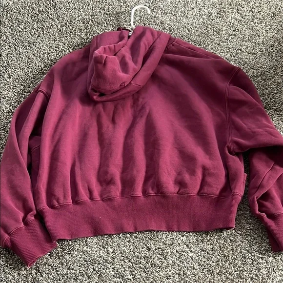 Nike Women's Burgundy Hoodie - Picture 4 of 4